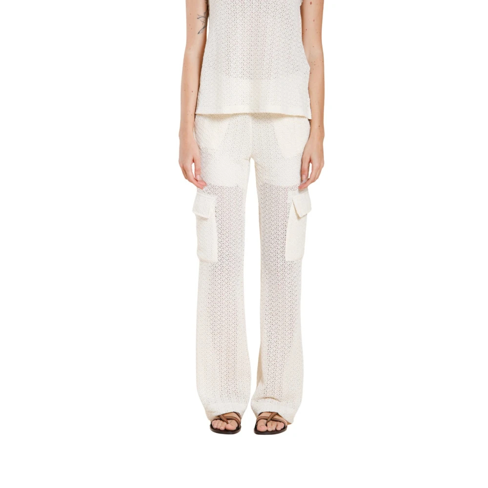Mason's Damen Weiß - Easy Straight Cargo Jogger Pants - Trousers - 2XS
