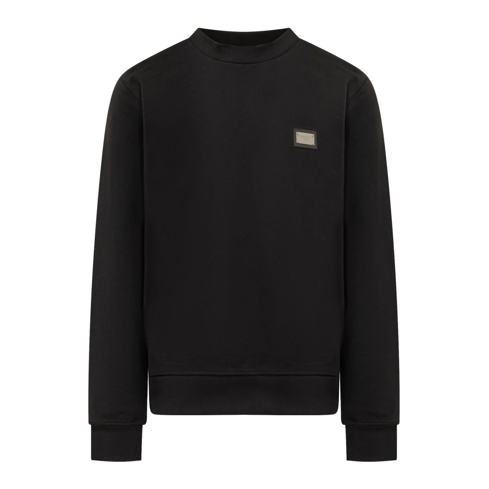 Dolce & Gabbana Herren Schwarz - Stylischer Pullover Mit Rundhalsausschnitt - Sweatshirts & Hoodies - K - M