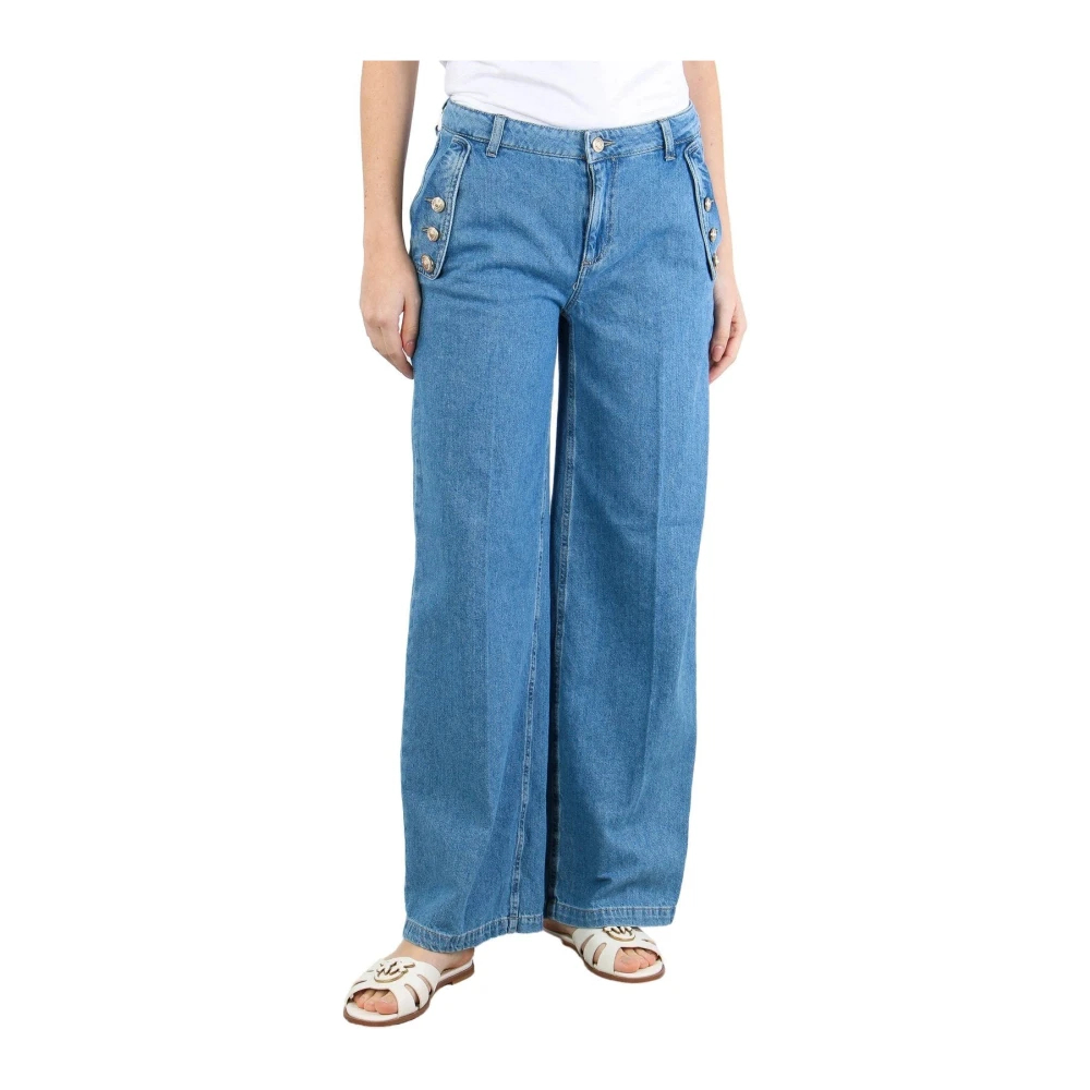 Liu Jo Damen Blau - Wide Jeans - Jeans - W27
