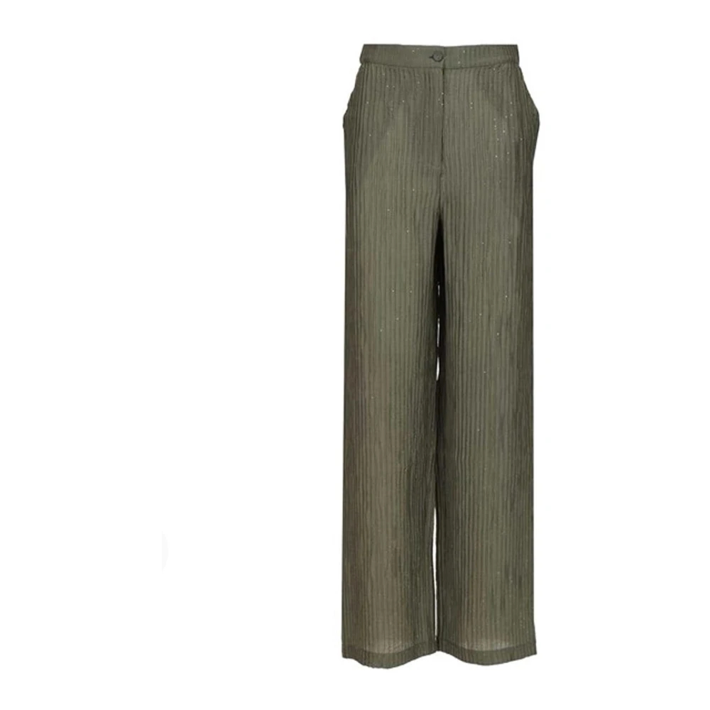 Emporio Armani Damen Grün - Wide Hosen - Trousers - Xl