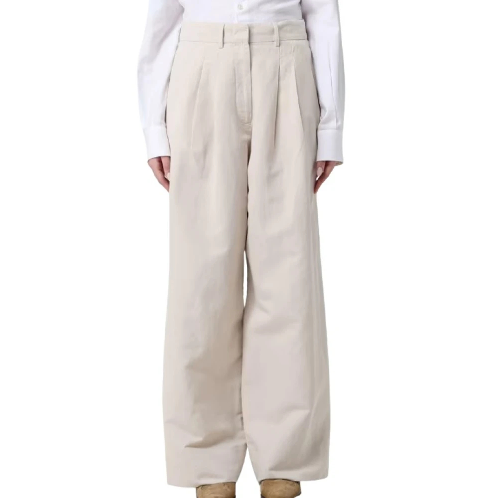 Pt Torino Damen Weiß - Wide Hosen - Trousers - L