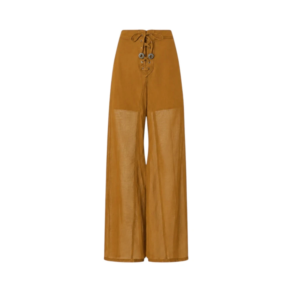 Pinko Damen Braun - Wide Hosen - Trousers - M
