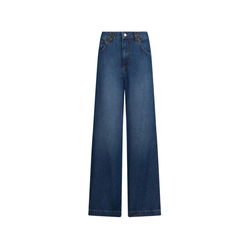 Liu Jo Damen Blau - Ausgestellte High-Rise-Jeans - Jeans - W26