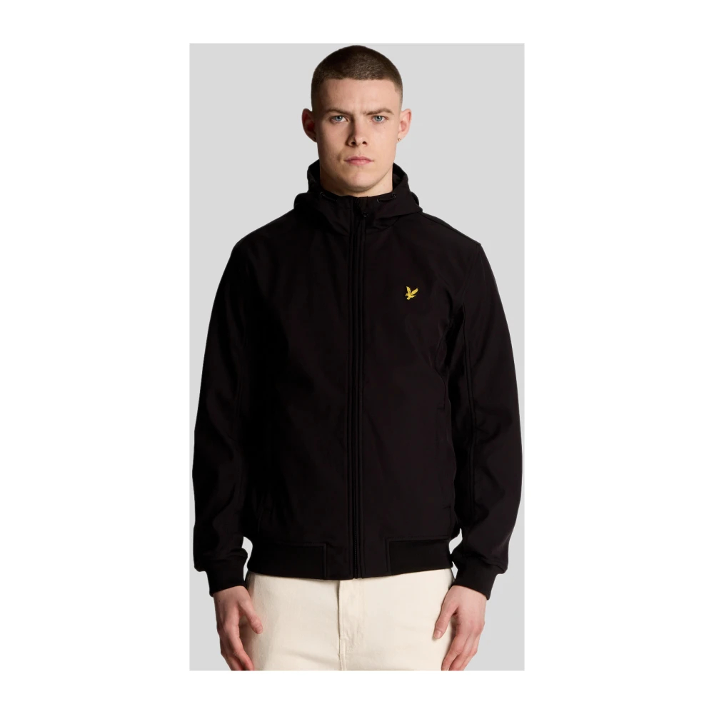 Lyle & Scott Herren Schwarz Kapuzenjacke Softshell - Bild 4