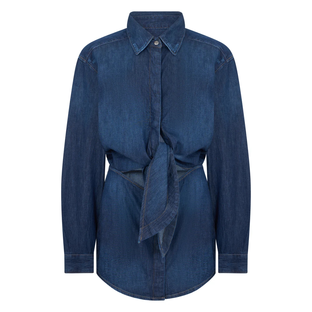 Diesel Damen Blau - Jeansjacke Mit Gürtel - Blouses & Shirts - S