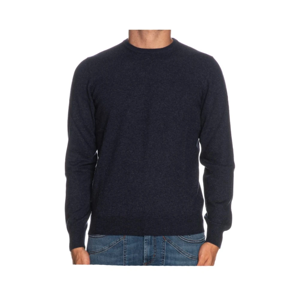 Gran Sasso Herren Blau - Er Rundhalsausschnitt Pullover Einfarbig - Knitwear - 2XL