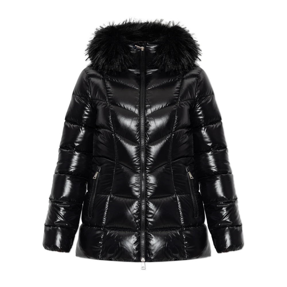 Moncler Fulmar Kurze Puffer-Daunenjacke Mit Kapuze für Damen in Schwarz in Größe: 5 - Bild 4