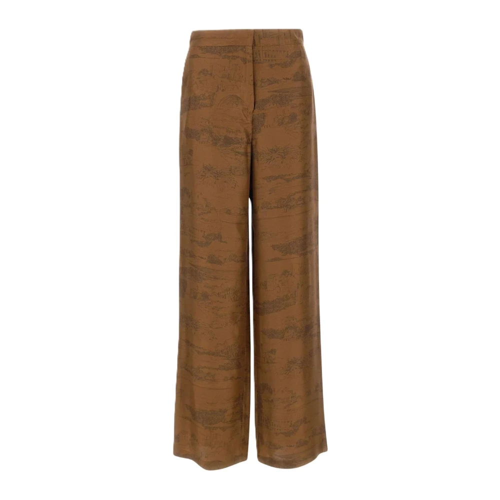 Max Mara Studio Damen Braun - Wide Hosen - Trousers - 2XS