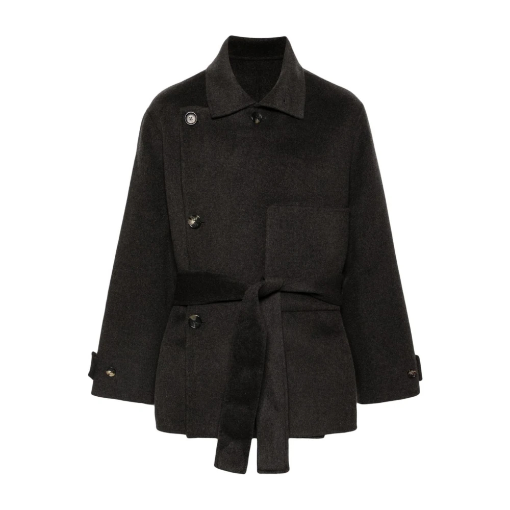 Philosophy Di Lorenzo Serafini Damen Grau - Er Wollmantel Doppelreihig Stilvoll - Coats - L