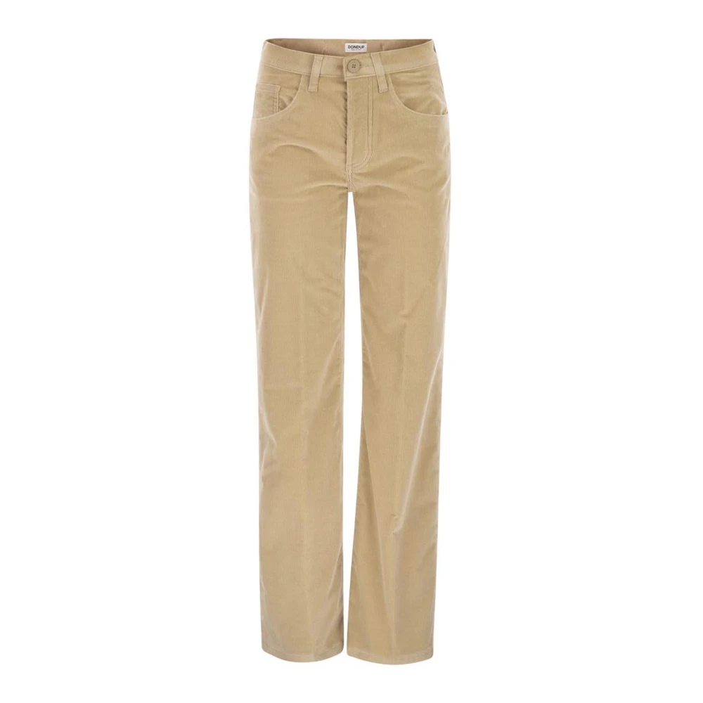 Dondup Damen Beige - Cord Straight Leg Hose - Trousers - W29