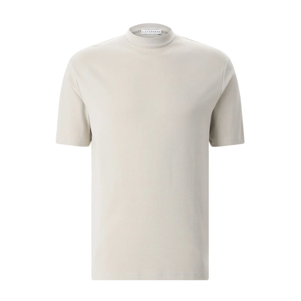 Kiefermann Herren Beige - Klassisches T-Shirt Mit Rundhalsausschnitt - Tops - S