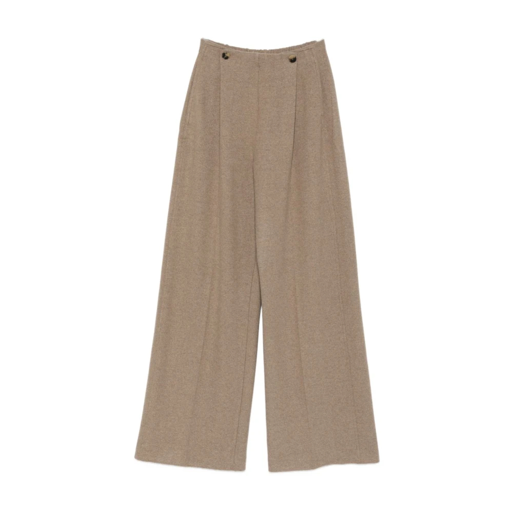 Max Mara Damen Beige - Wide Hosen - Trousers - L