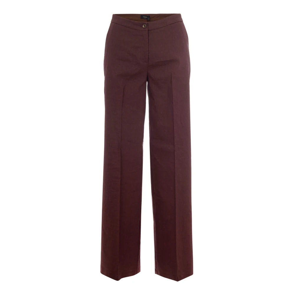 Pinko Damen Braun - Wide Hosen - Trousers - M