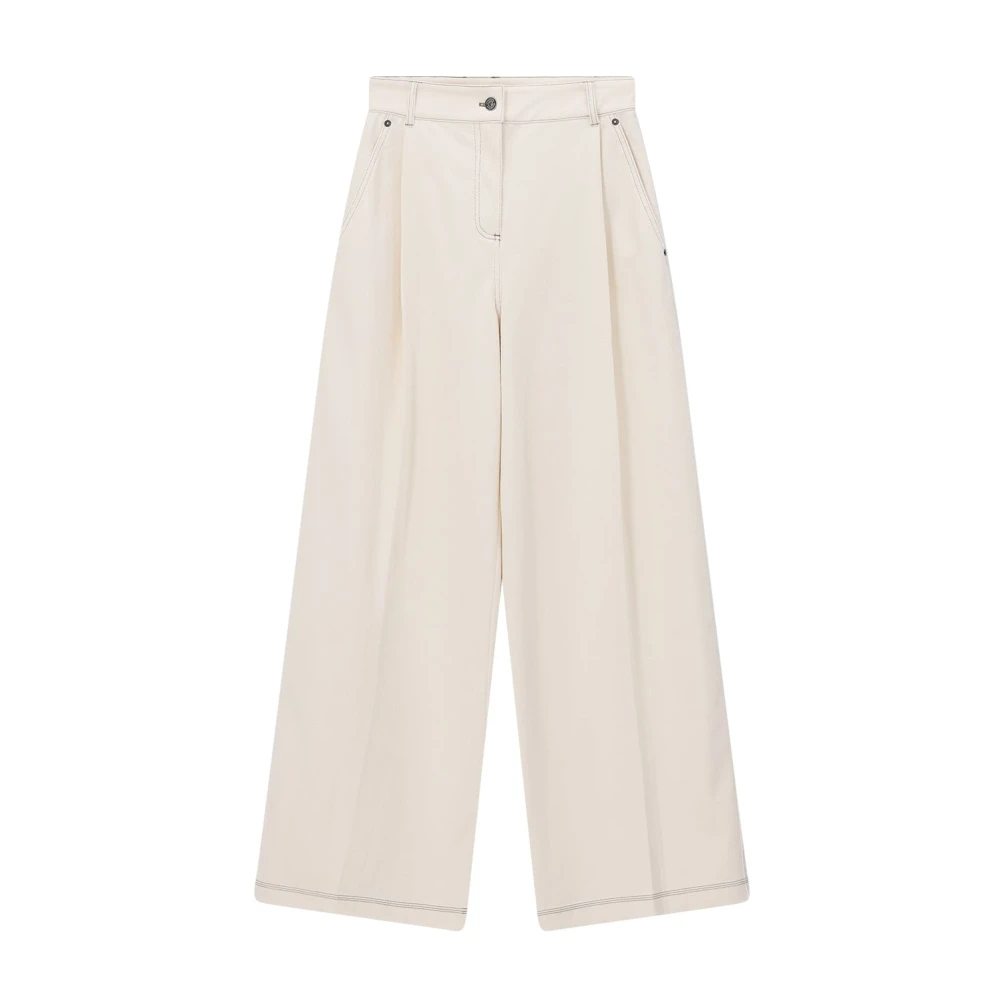 Max Mara Damen Beige - Wide Hosen - Trousers - L
