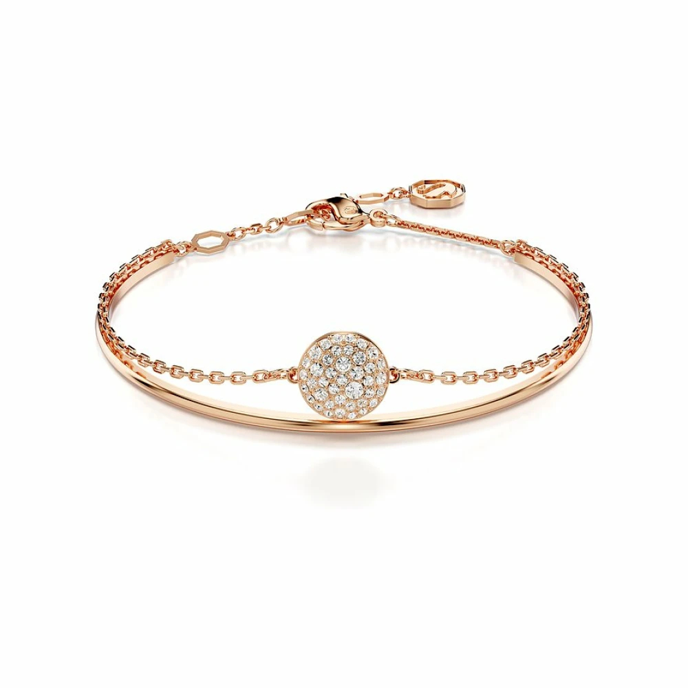 Swarovski Armreif Sublima Round, Roségold Metall für Damen 5683452, Christ - Bild 4