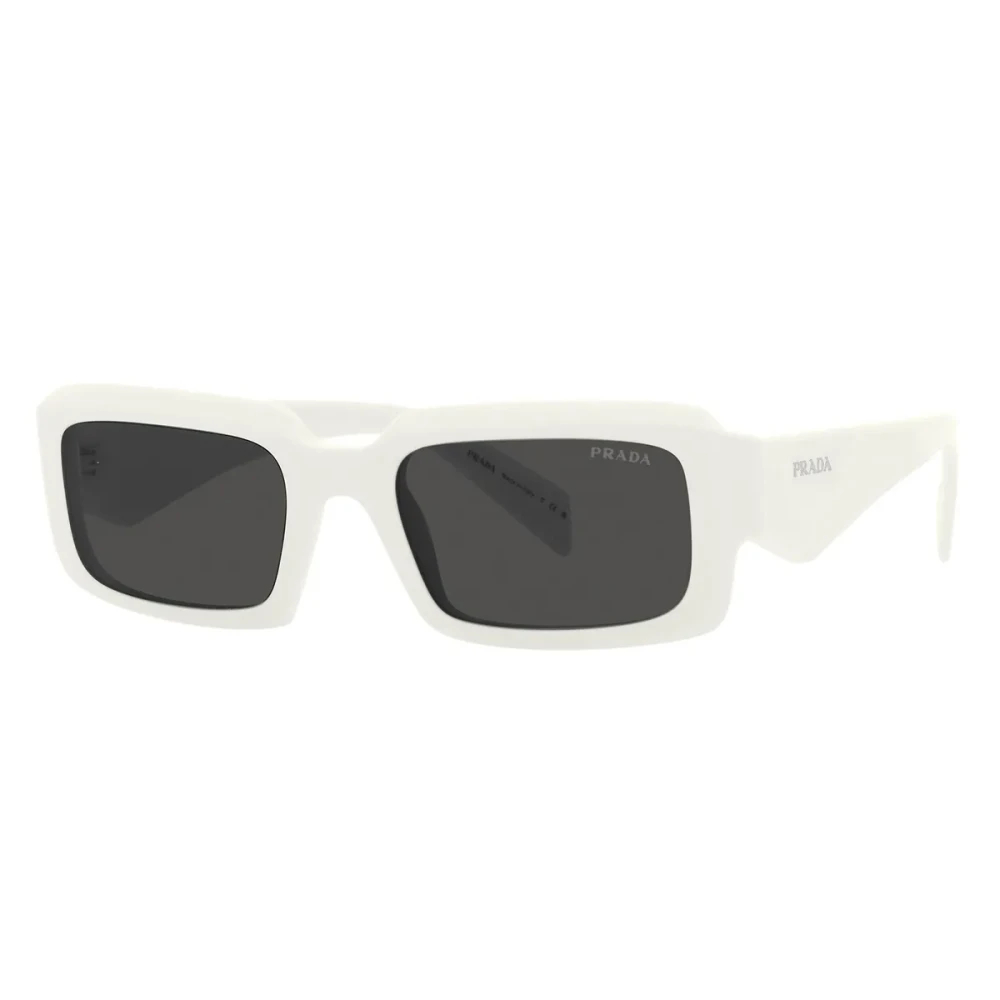 Prada Herren Weiß Pr 27Zs 17K08z Sonnenbrillen Acetat Grau Geometrisch Normal - Bild 5