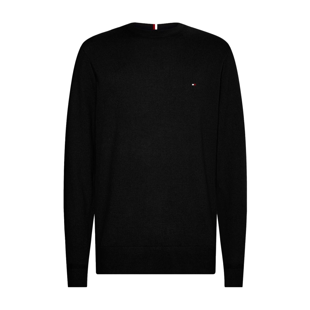 Tommy Hilfiger - Luxuriöser Schwarzer Crew Neck Sweater - Knitwear - Herren - Schwarzk - M - Bild 14