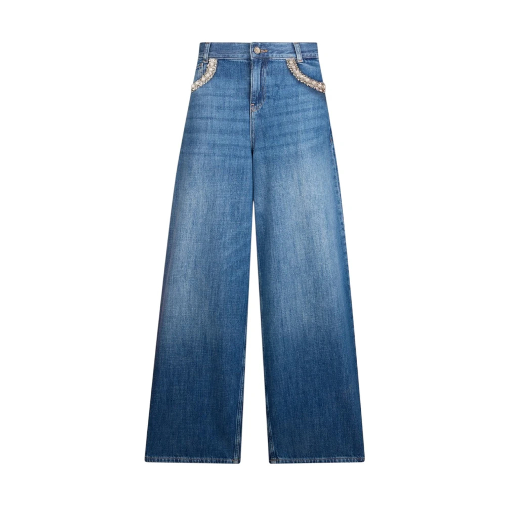 Liu Jo Damen Blau - Wide Jeans - Jeans - W27