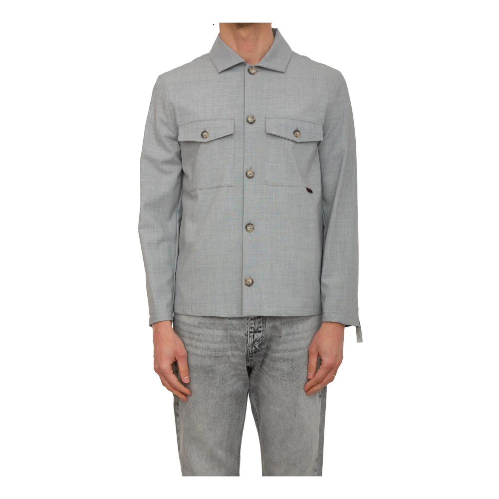 Liu Jo Herren Grau - Overshirt Aus Wollmischung - Shirts - L