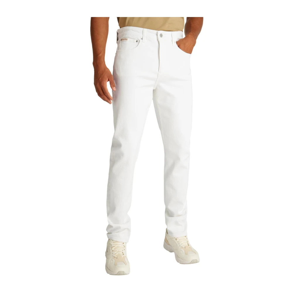Joom Calvin Klein Herren Weiß J30j327541 Hose Schmal Geschnitten Cm - Bild 3