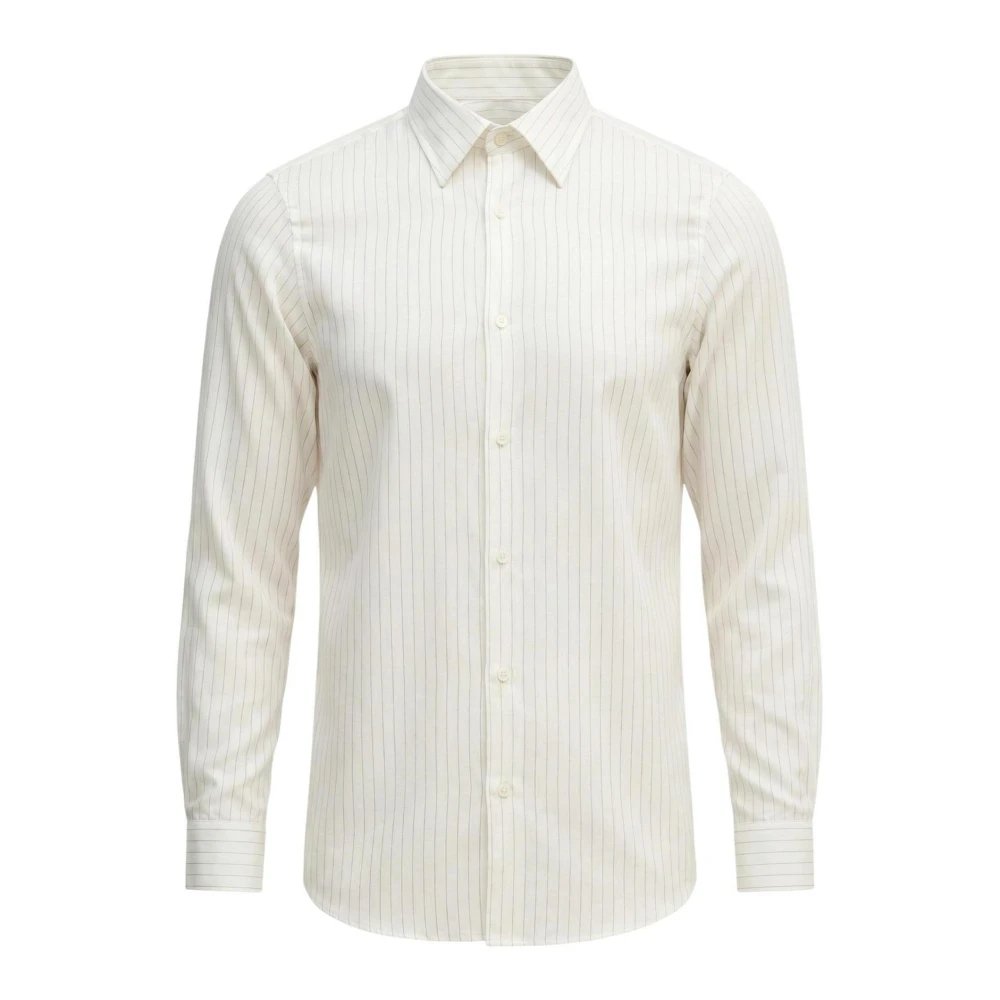 Armani Exchange Herren Weiß - Fließendes Gestreiftes Hemd - Shirts - M