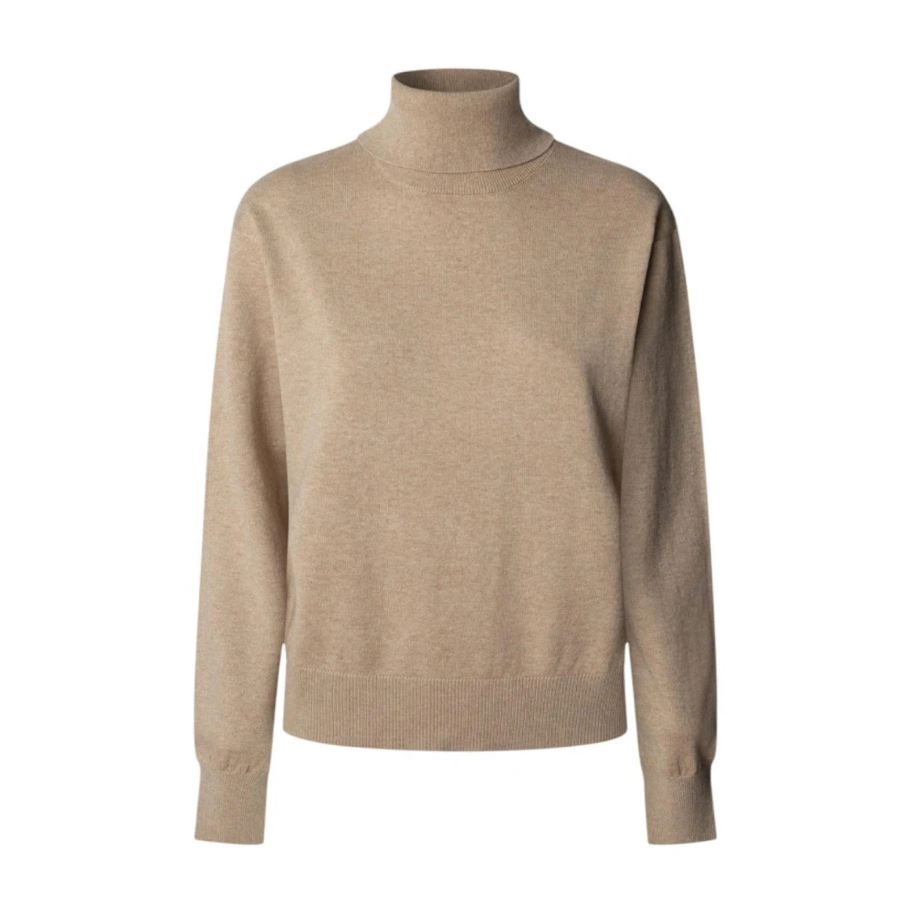 Pepe Jeans - Baumwoll-Rollkragenpullover - Knitwear - Damen - Beige - L - Bild 5