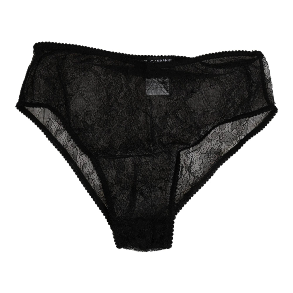 Dolce & Gabbana Damen Schwarz - E High-Waist-Slip-Unterwäsche - Underwear - K -S