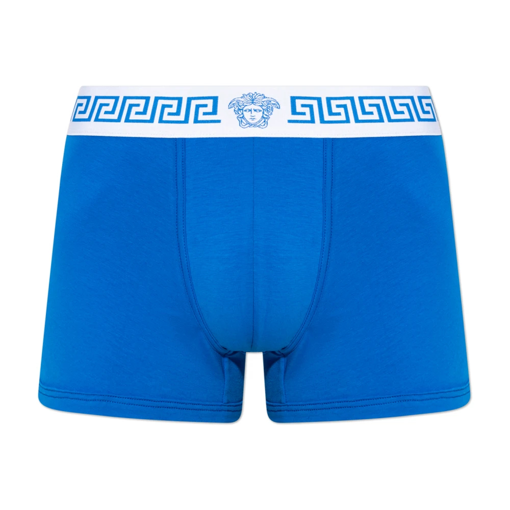 Versace Herren Blau - Cotton-Jersey Trunks - Underwear - S