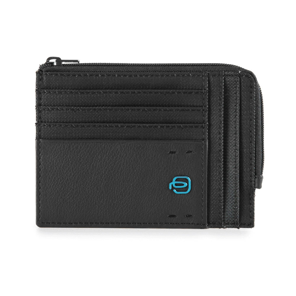 Piquadro Herren Schwarz - Münzfach Mit Reißverschluss Und Dokumentenhalter - Accessories - K - One Size