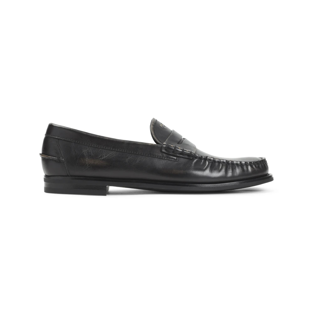Prada Herren Braun Loafer Aus Antikisiertem Leder, Gr. 44Eu - Bild 3