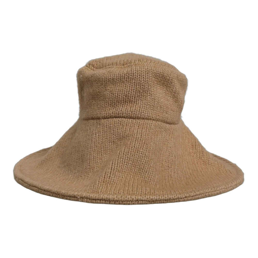 Dolce & Gabbana Unisex Braun - Gestrickter Widebrim Bucket Capello Hut - Accessories - One Size