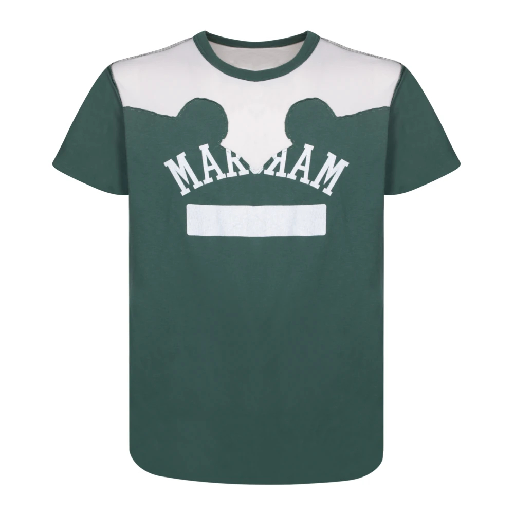 Maison Martin Margiela, Herren, Shirts, Maison Margiela T-shirts And Polos Green, Grün, (L) - Bild 4