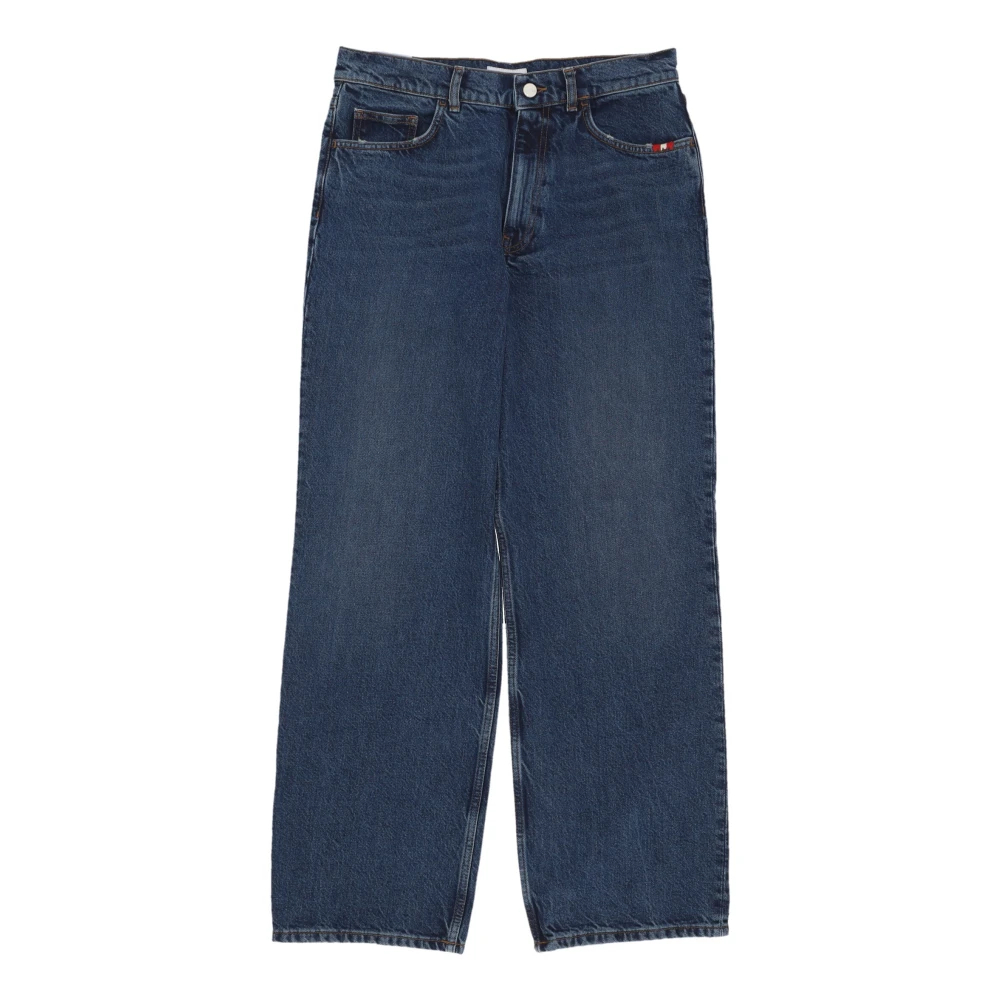 Amish Damen Blau - High Waist Wide Leg Denim Jeans - Jeans - W26