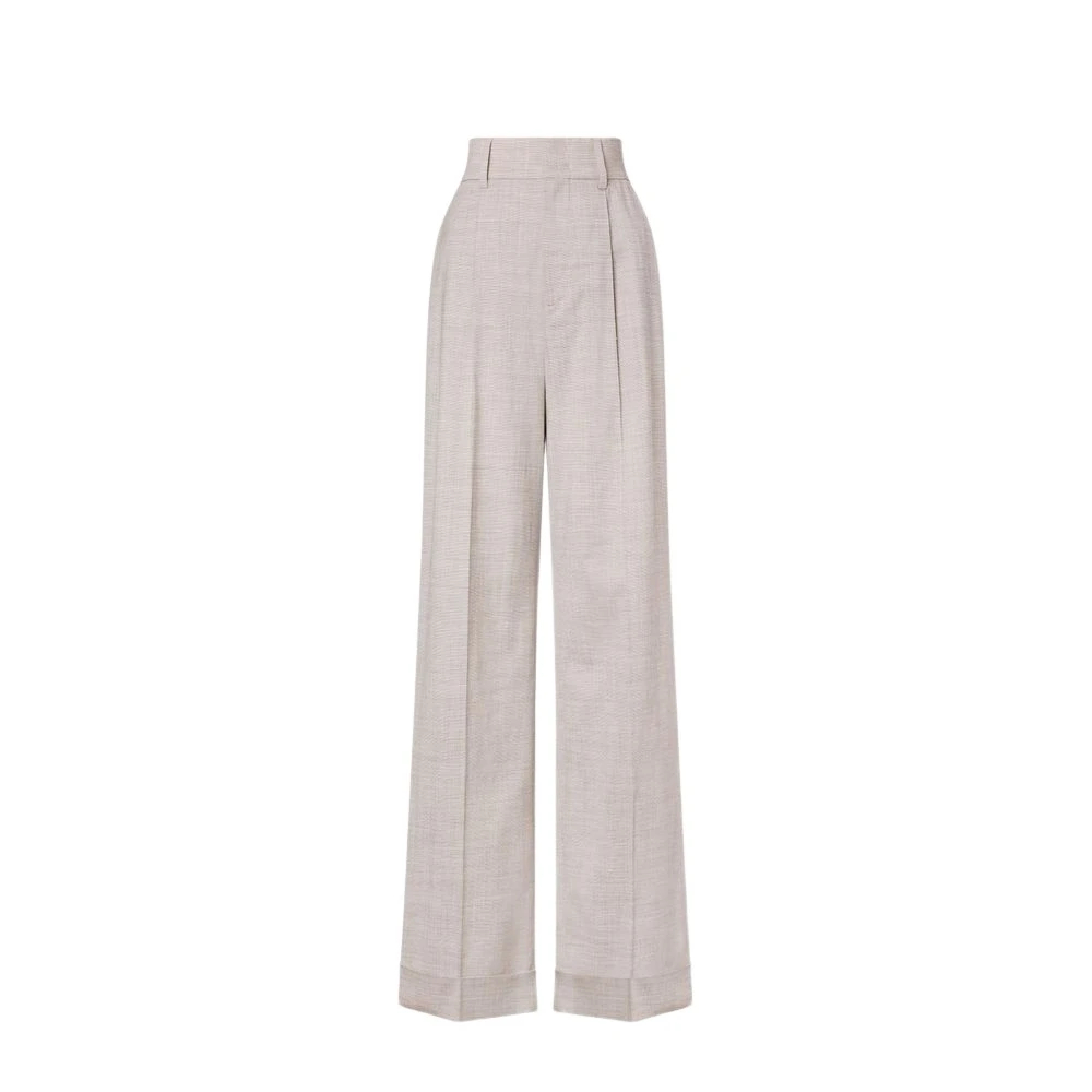 Philosophy Di Lorenzo Serafini Damen Beige - High-Waisted Wide Hosen - Trousers - L