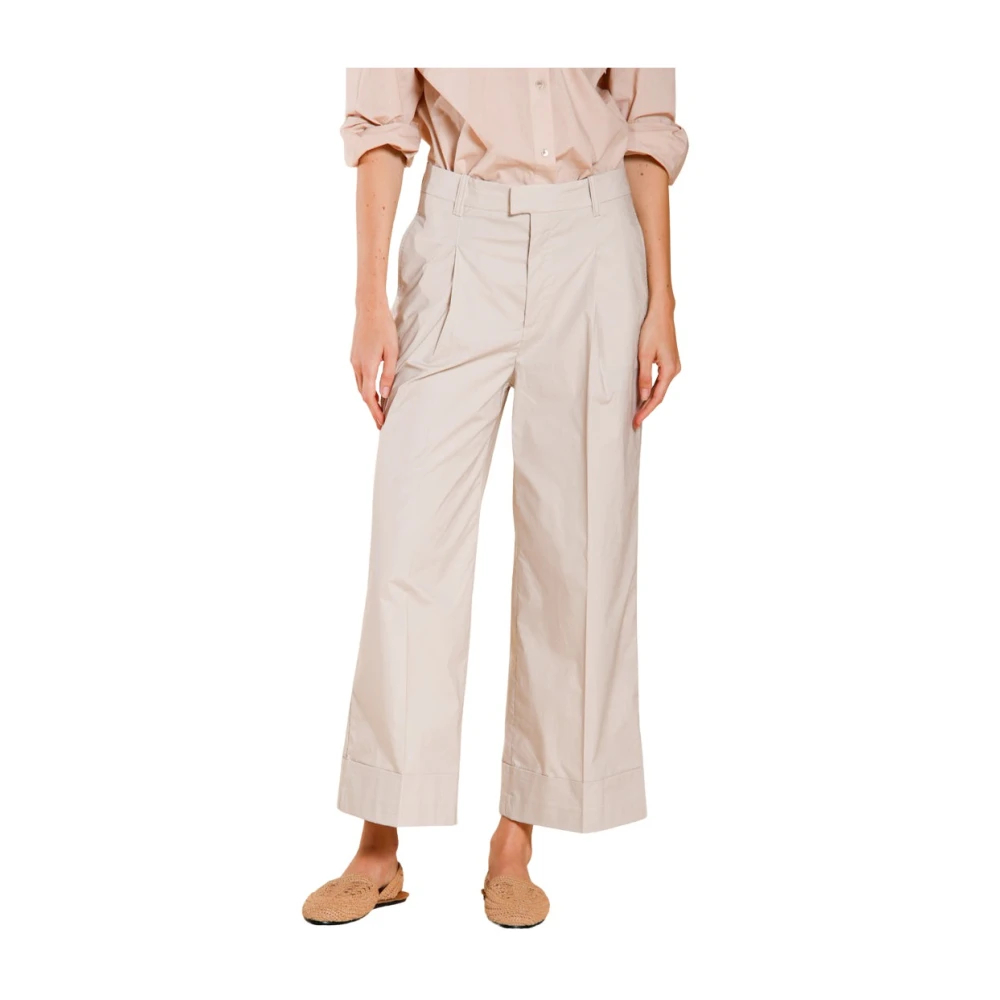 Mason's Damen Beige - New York Wide Chino Hose - Trousers - M