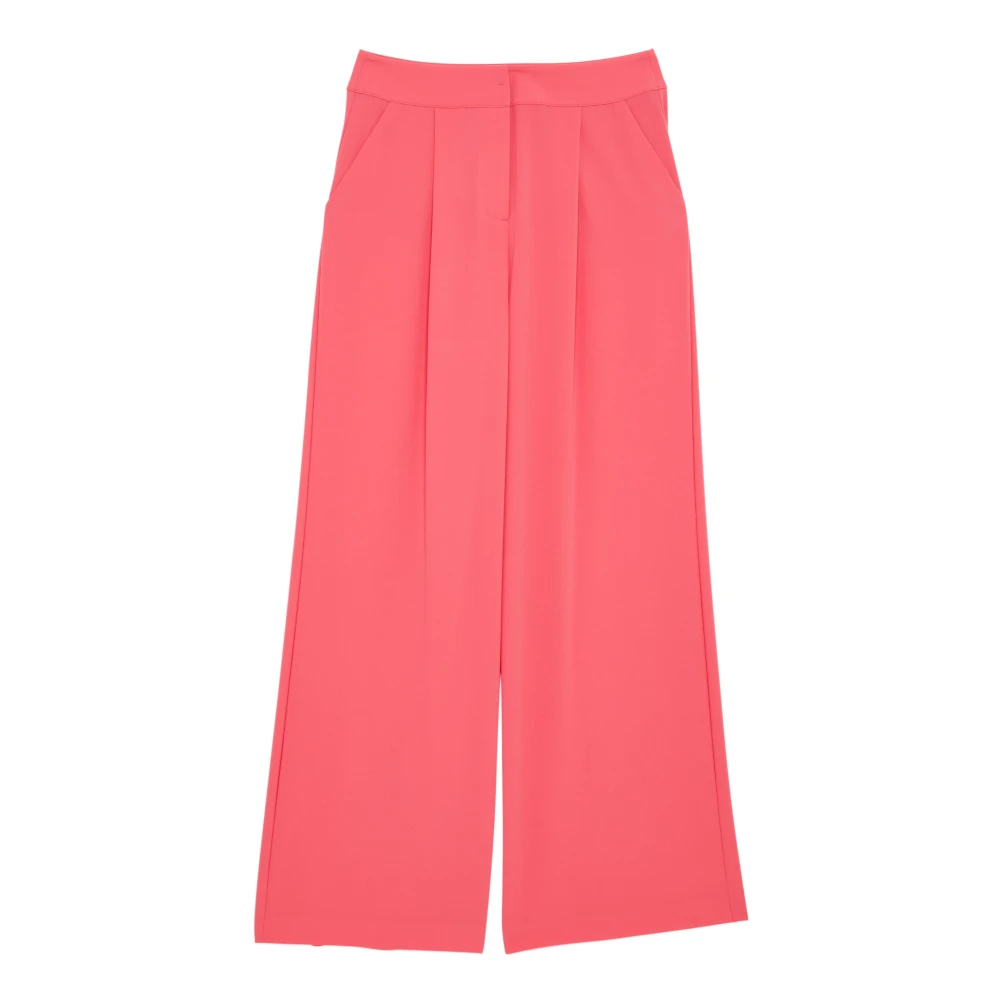Patrizia Pepe Damen Rot - Modern Fit Wide Hosen - Trousers - Xs