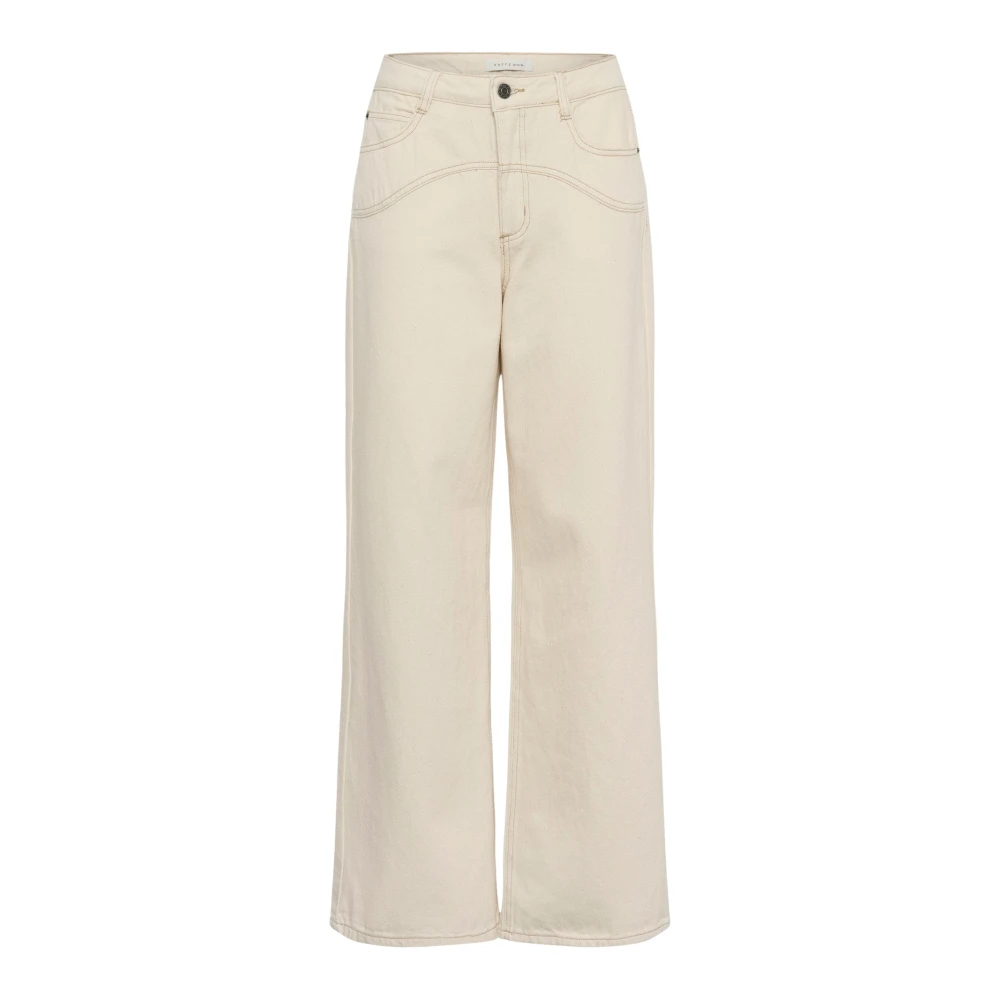 Kaffe , Damen, Jeans, Beige, 2XL - Bild 7