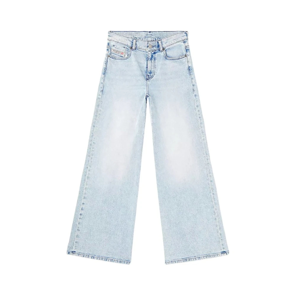 Diesel Damen Blau - 5 Pockets Wide Jeans - Jeans - W28