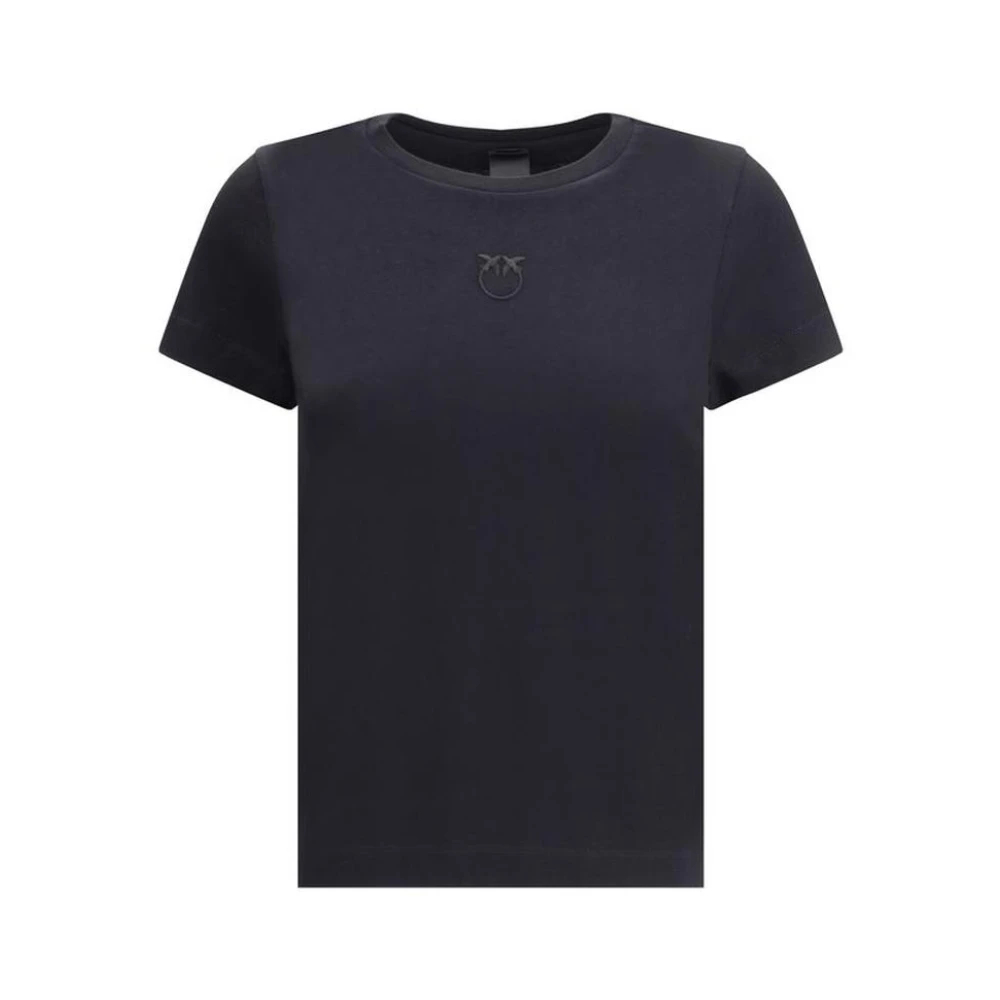Pinko Damen Schwarz - T-Shirt Mit Logo Love Birds - M - Bild 3