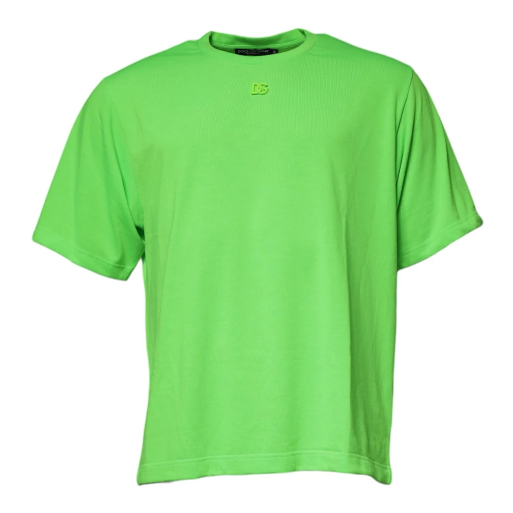 Dolce & Gabbana Herren Grün - Wunderschönes Kurzarm-T-Shirt Mit Rundhalsausschnitt - Tops - 2XL