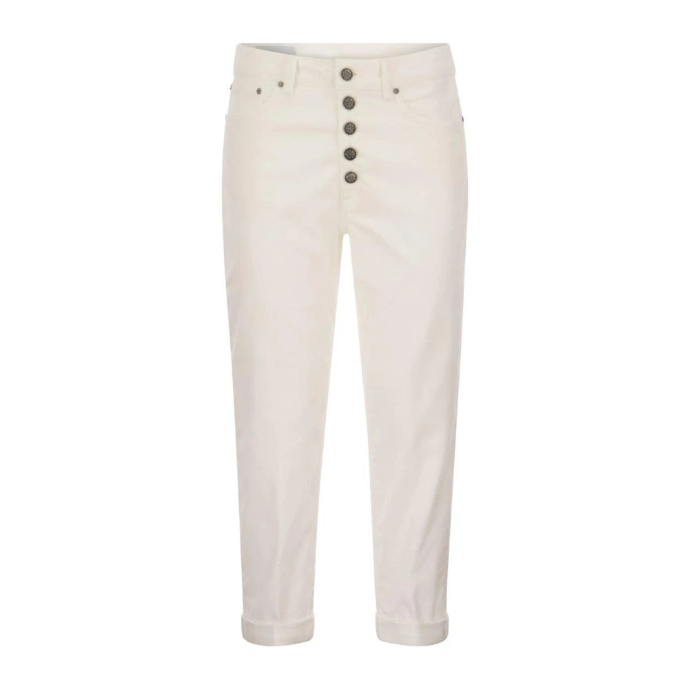 Dondup Damen Weiß - Koons Cropped Straight Leg Jeans - Trousers - W28