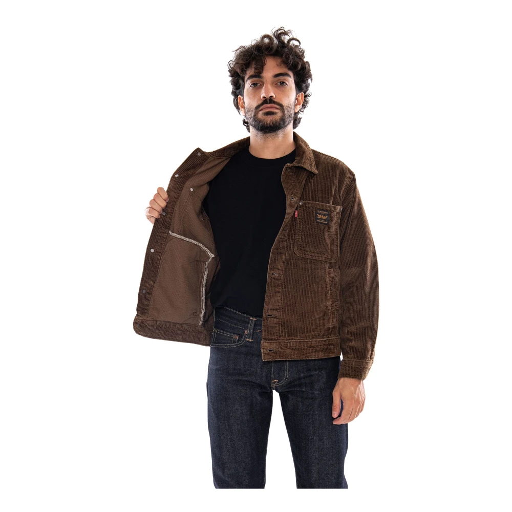 Levi's® Herren Levi's Jeansjacken Braun Gr. Klein - Bild 5