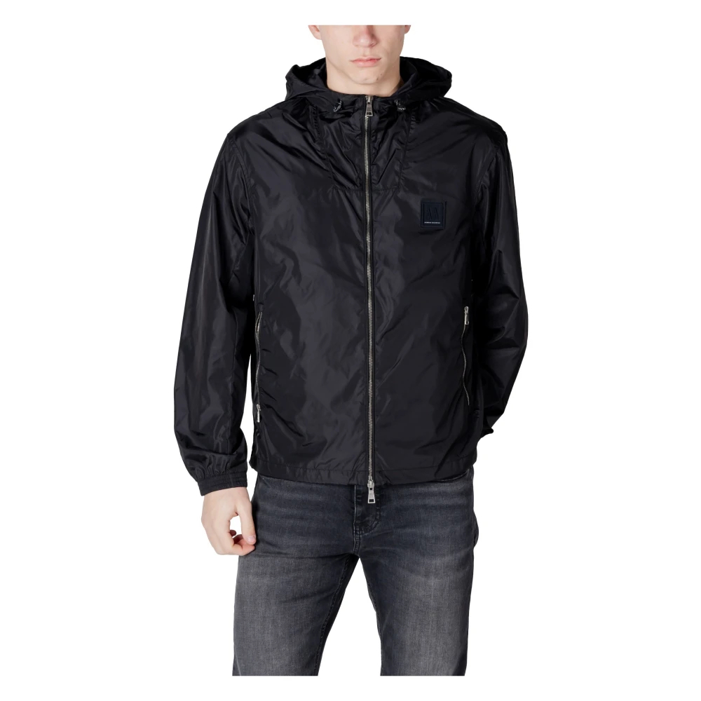 A|X Armani Exchange Herren Schwarz Für Xm000342af12285uc001 Blousonjacke (L), Lässig, Polyamid - Bild 8