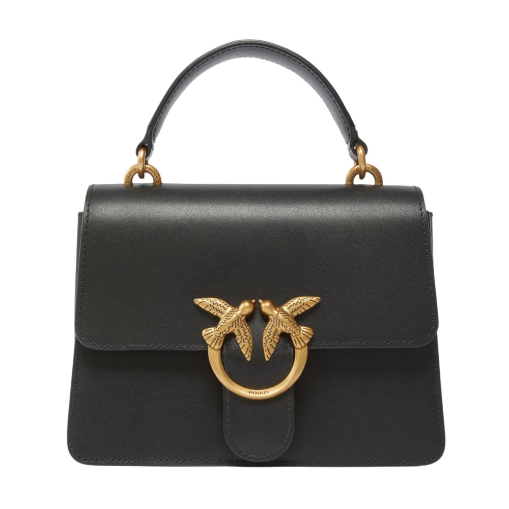 Pinko Damen Schwarz - Mini-Handtasche Love Bag Top Handle Aus Leder - Bild 5