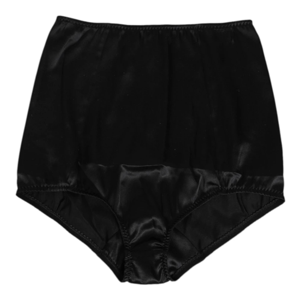 Dolce & Gabbana Damen Schwarz - Er Seiden-High-Waist-Gürtel-Unterwäsche - Underwear - K -S