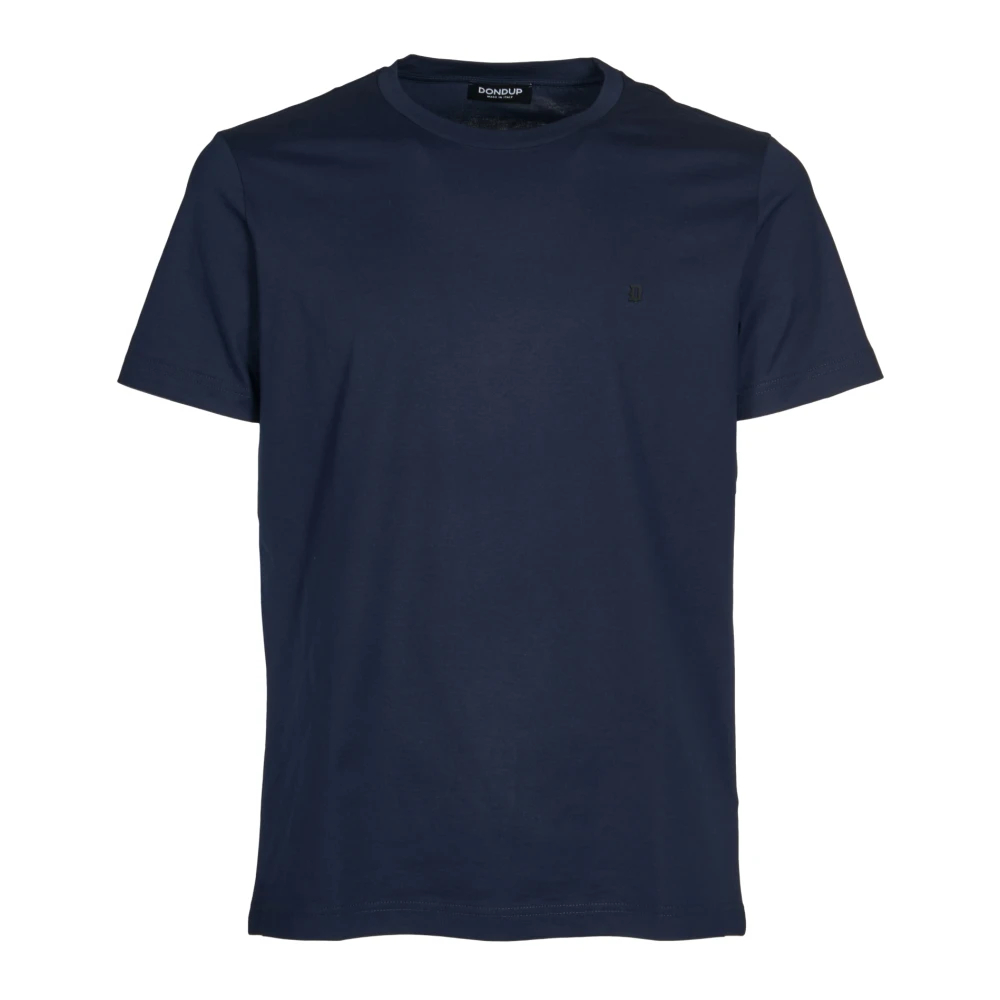 Dondup Herren Blau - T-Shirt Mit Rundhalsausschnitt In Regulärer Passform Aus Jersey - Tops - Xl