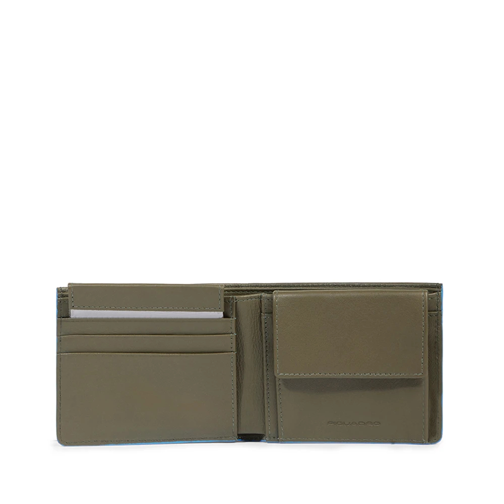 Piquadro Herren Grün - Portemonnaie Mit Münzfach- Kreditkartenfächern Und Ausnehmbarer Innenklappe- Rfid-Geschützt - Accessories - One Size