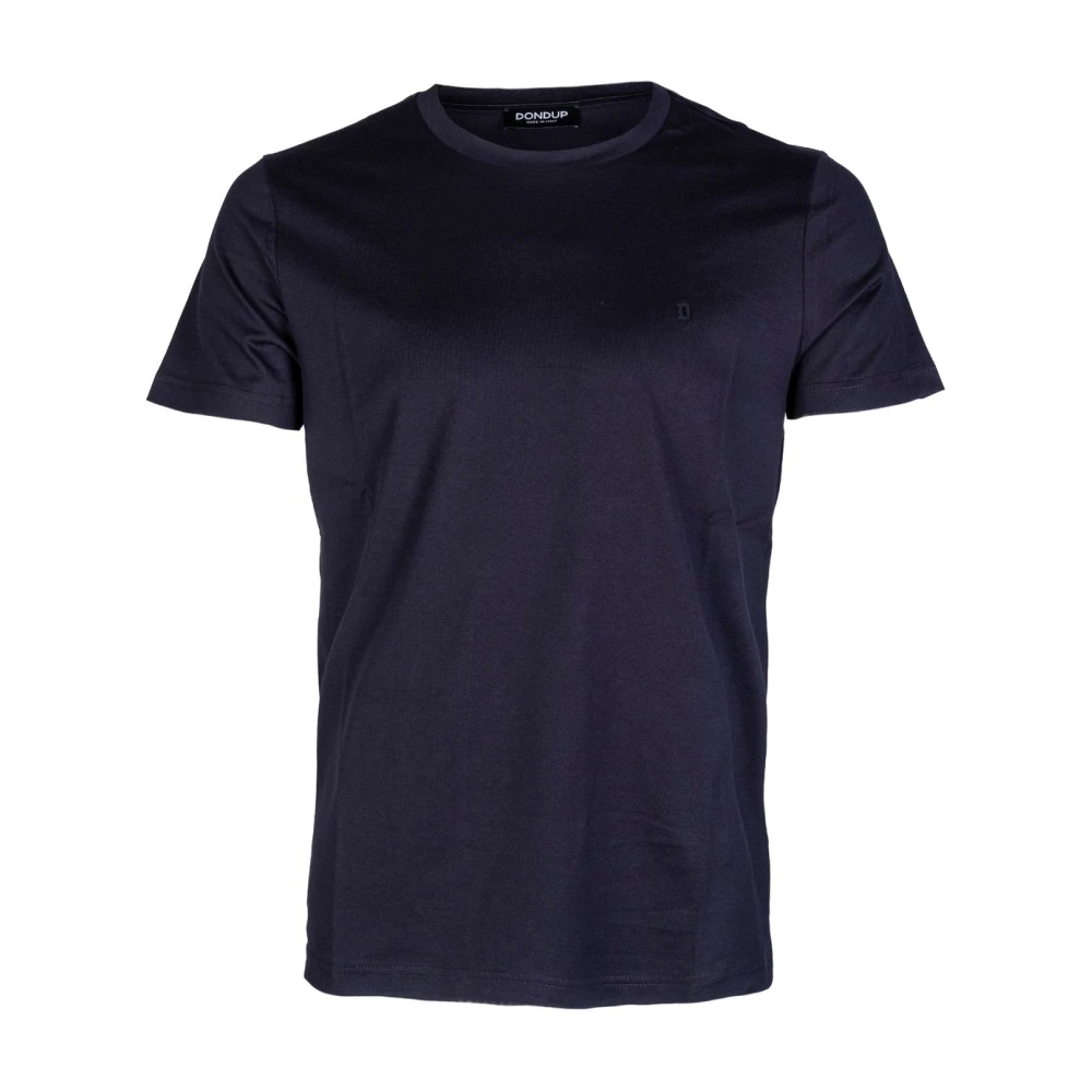 Dondup Herren Blau - T-Shirt Mit Rundhalsausschnitt Und Regulärer Passform Aus Jersey - Tops - 2XL