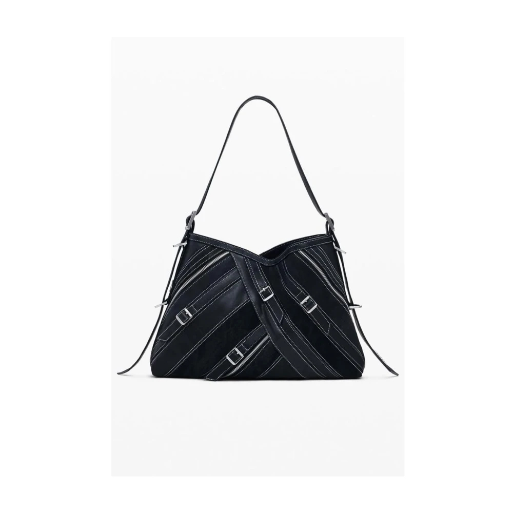 Desigual, Damen, Handtasche, Fibonacci Buxton Schultertasche 40 cm, Schwarz - Bild 4