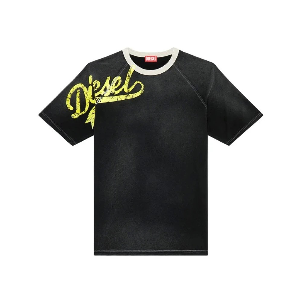 Diesel - Herren T-Roxt-Slits T-Shirt 100% Baumwolle - Tops - Herren - Grau - S